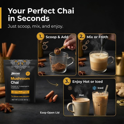 Mushroom Chai | Spiced Wellness Blend
