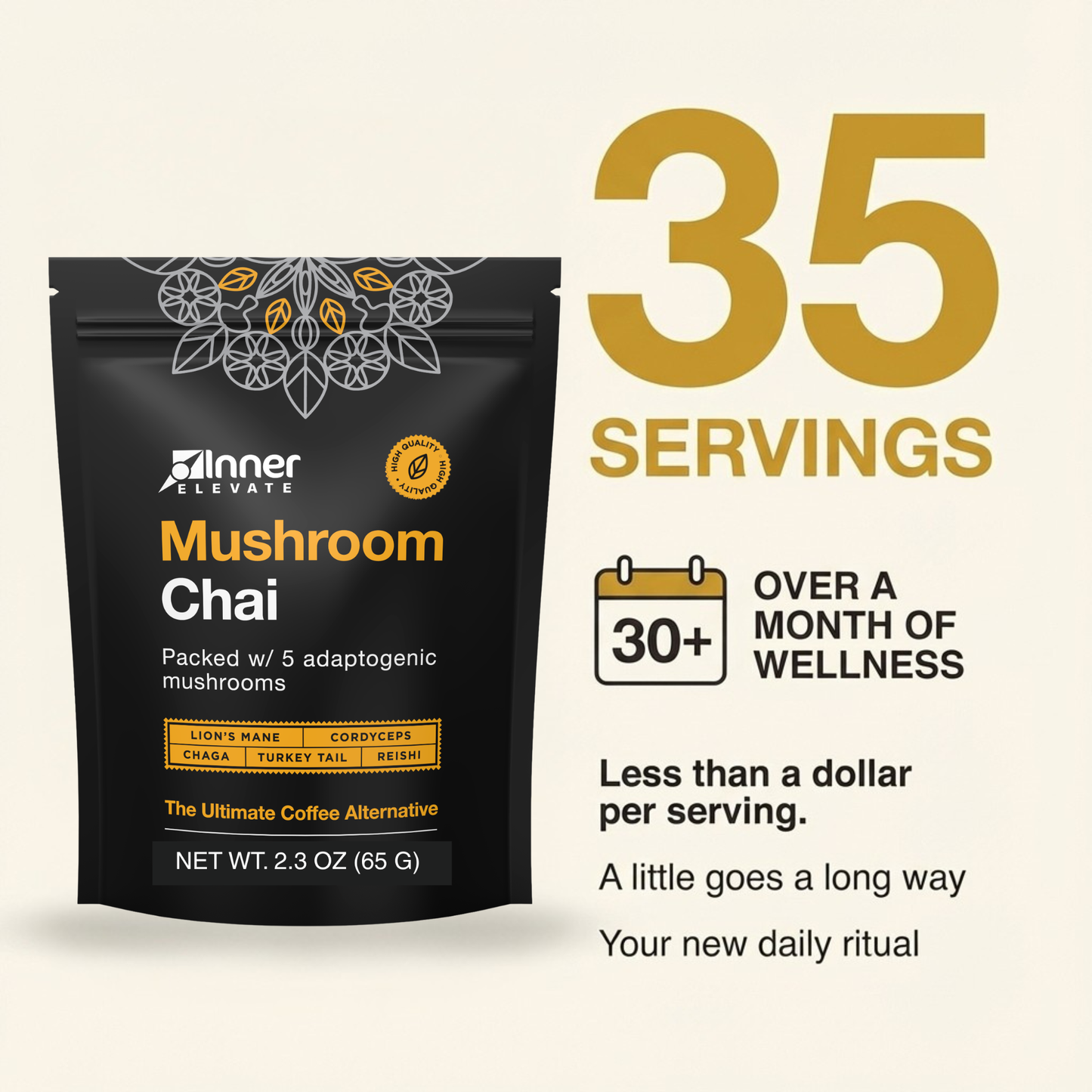 mushroom chai | spiced wellness blend